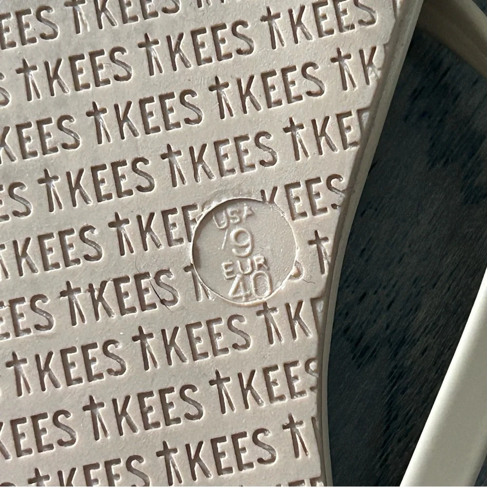 TKEES Neutral Beige Thin-Strap Flip Flop Sandal - Picture 4 of 4